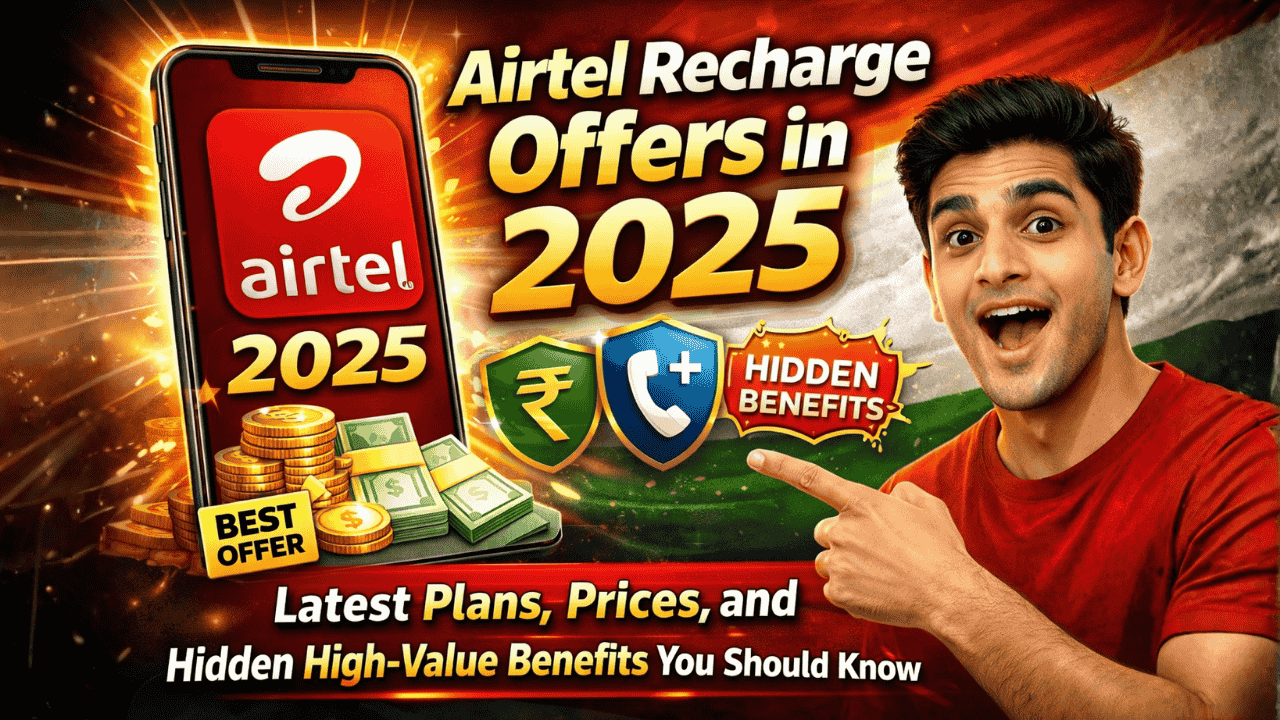 Airtel Recharge Offers in 2025 – Latest Plans, Prices, and Hidden High-Value Benefits You Should Know