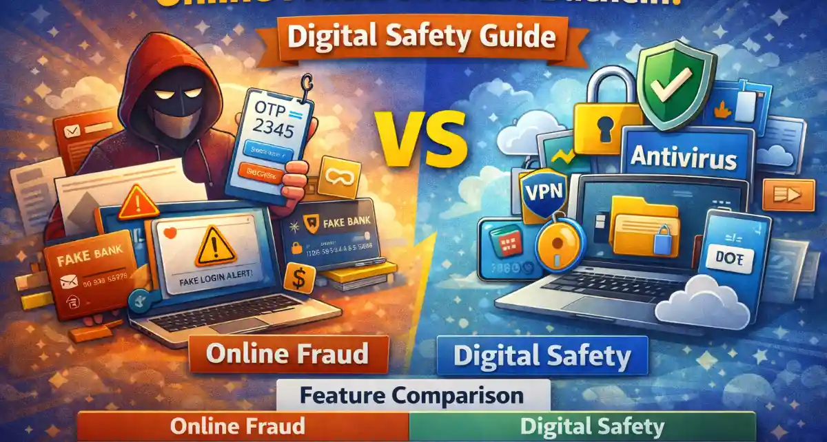 ऑनलाइन धोखाधड़ी और सुरक्षा तुलना